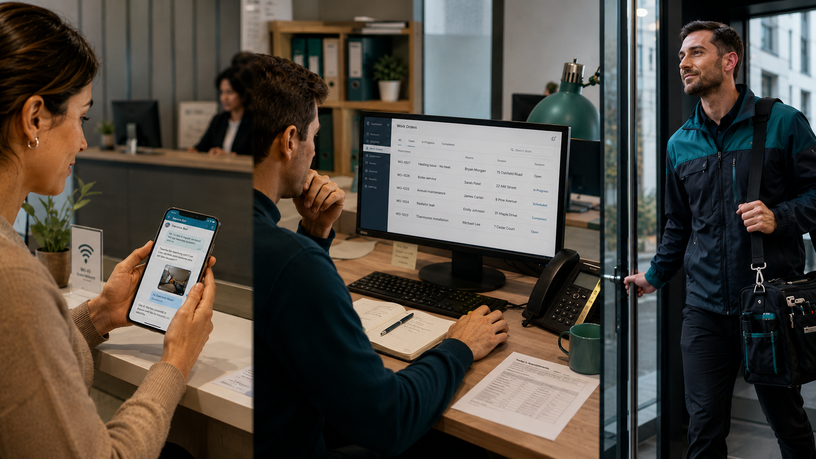 b2b service request automation engineer routing